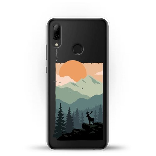 фото Силиконовый чехол горы и лес на huawei p smart (2019) andy & paul