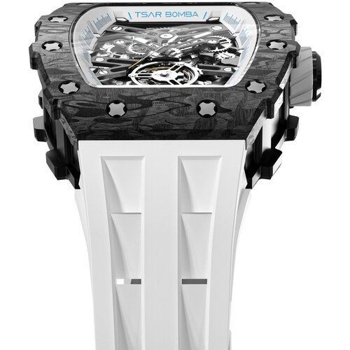 Наручные часы TSAR BOMBA, белый наручные часы tsar bomba мужские наручные часы tsar bomba automatic carbon fiber tb8208cf 08 черный