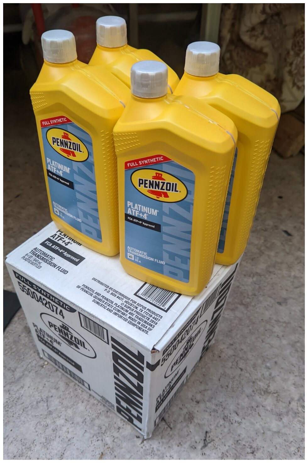  Pennzoil 550042074 Platinum ATF + 4 (Chrysler MS-9602