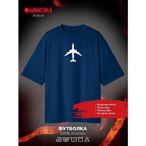 фото Animeshka\футболка/с принтом/самолёт/женская/хлопковая