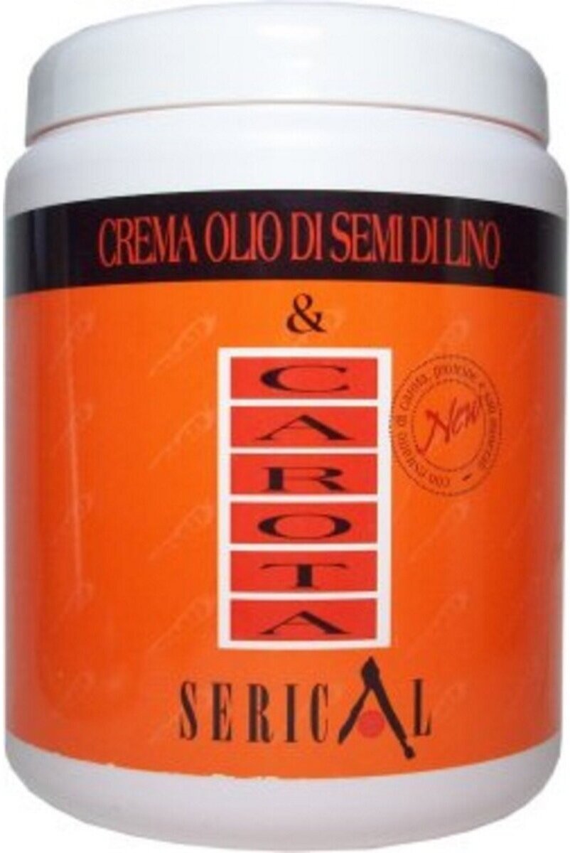 Крем-маска SERICAL для ухода за волосами ECHOS LINE с экстрактом моркови и семени льна 1000 мл
