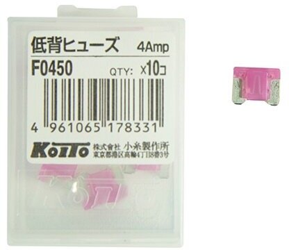 Предохранитель флажковый микро KOITO 4A 1 шт. (F0450) KOITO-F0450