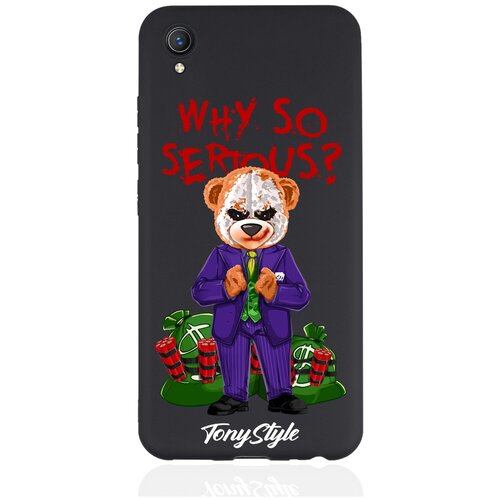 Черный силиконовый чехол Tony Style для Vivo Y1S/Y91C Tony Style Why so serious черный силиконовый чехол tony style для vivo y19 u3 tony style why so serious