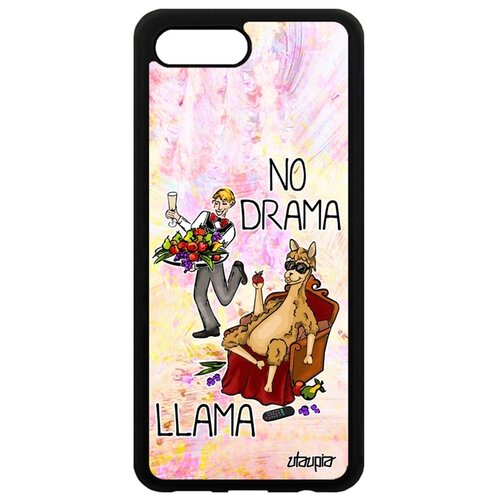 фото Чехол для телефона honor 10, "no drama lama" комикс лама драма utaupia