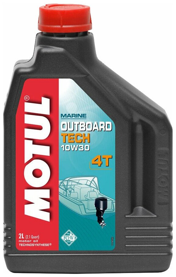 Motul Моторное масло MOTUL OUTBOARD TECH 4T 10W30 (2л)