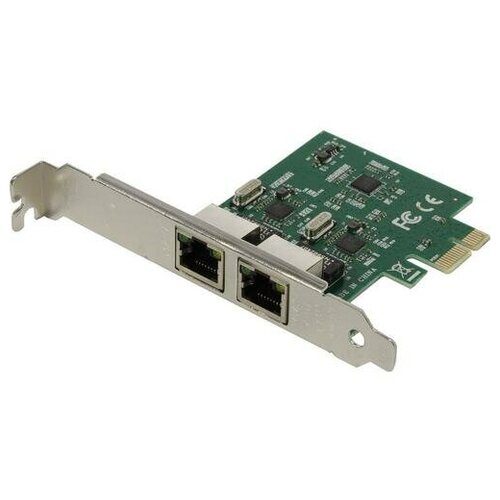 Сетевая карта PCIe x1 v1.1 (RTL8111F), + LP 2 x RJ45 Gigabit Ethernet  ORIENT XWT-R81L2PE