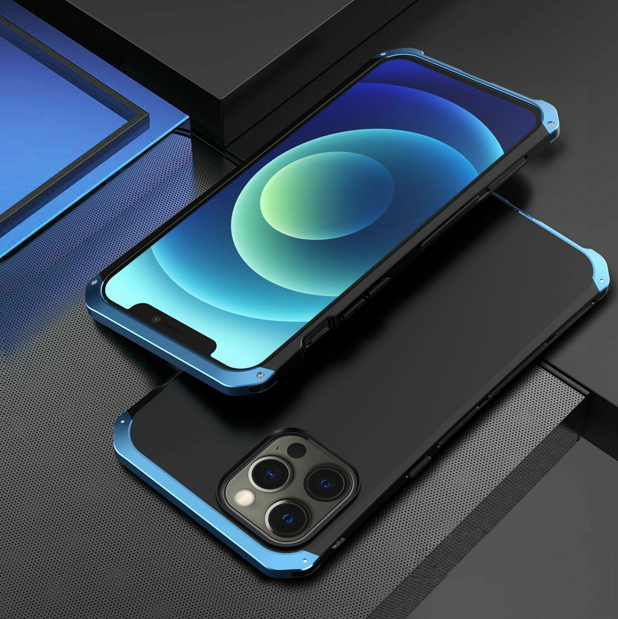 Чехол iPhone 12 / 12 Pro Element Box синий