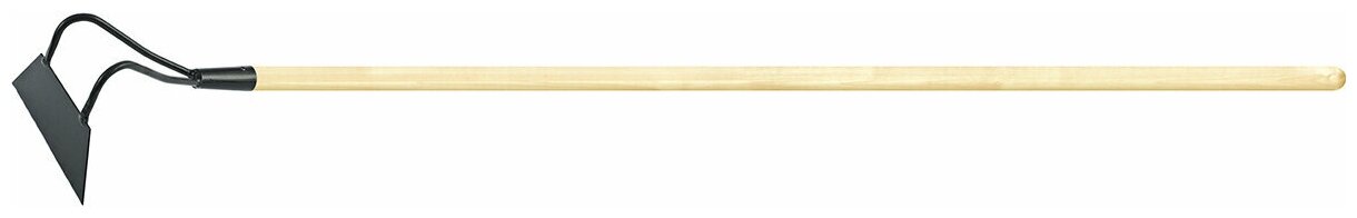 Мотыга стальная, 200 х 65 х 1380 мм, деревянный черенок, Россия, Сибртех - фотография № 2