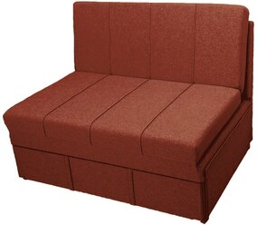 Диван-кровать для кухни StylChairs Сёма, ширина 110 см, без подлокотников, обивка: ткань, цвет: кирпичный