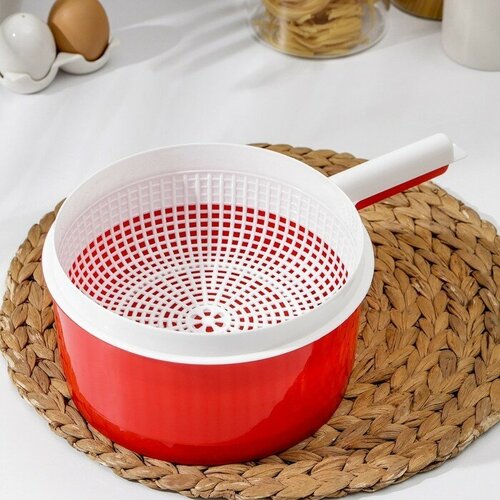 Сыродельница d21 см цвет красный 641₽