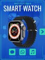 Cмарт часы X8 Ultra Умные часы PREMIUM Series Smart Watch iPS, iOS, Android, Bluetooth звонки, Уведомления, Черный, Pricemin