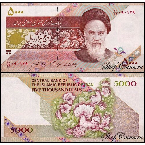 Иран 5000 риал 1993 (UNC Pick 145) иран 1992 1993 год набор 5 монет unc
