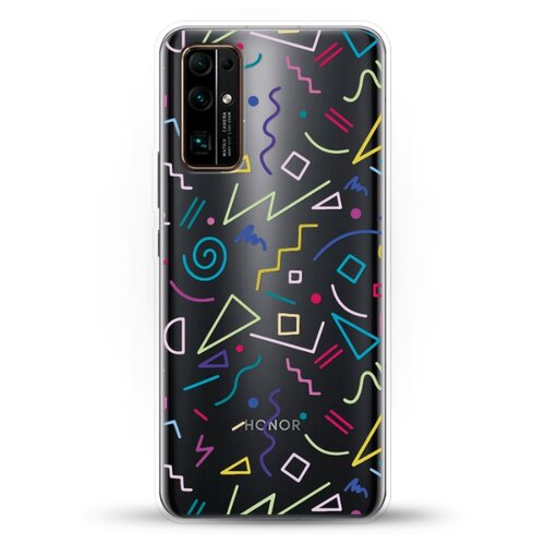 фото Силиконовый чехол цветной узор на honor 30 andy & paul