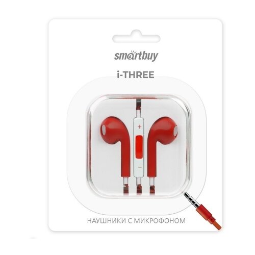 фото Наушники smartbuy i-three, красный