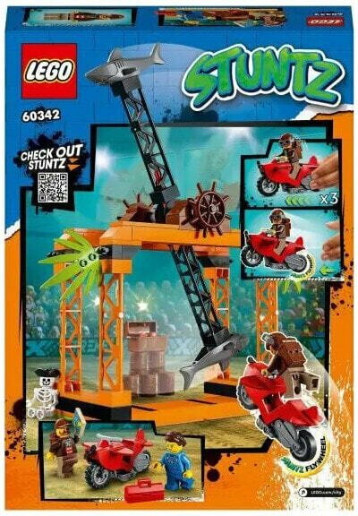 Конструктор LEGO City Stuntz 60342 Испытание трюков с нападением акул в городе