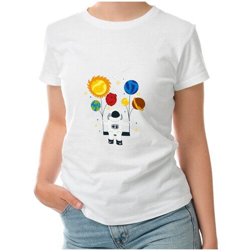 фото Футболка roly, размер m, белый