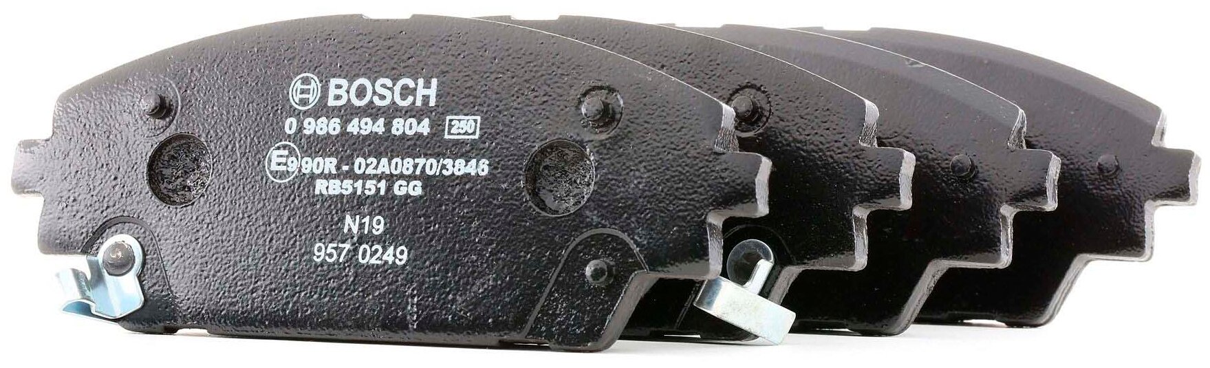 Дисковые тормозные колодки передние BOSCH 0986494804 для Mazda 3 Mazda CX-3 Great Wall Safe (4 шт.)