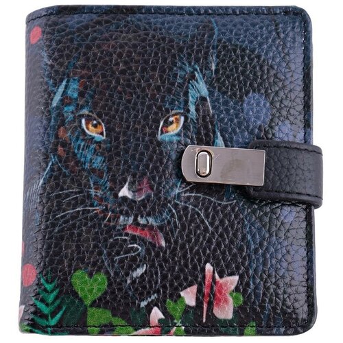 фото Женский небольшой кошелек curanni с принтом пантера