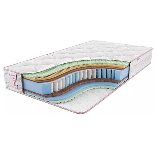 фото Матрас sontelle vivre castom puls, 120x200 см, пружинный, белый