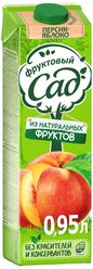 Нектар Фруктовый сад Яблоко-Персик, с крышкой, 0.95 л