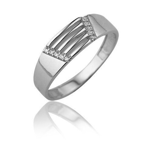 фото Top crystal кольцо с фианитами, серебряное 40445709, размер 18