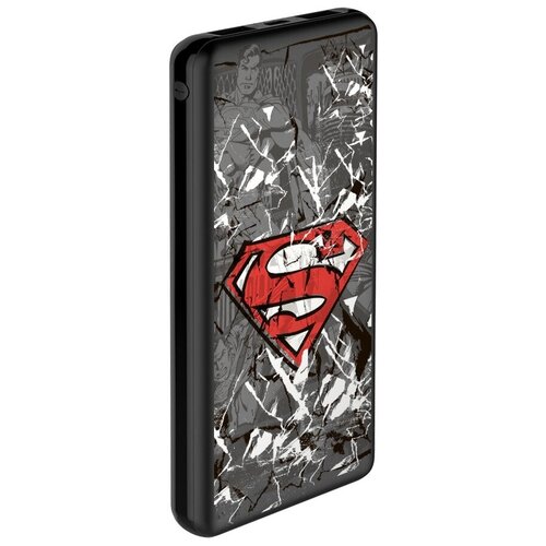 Внешний аккумулятор лицензия DC Comics 10000 mAh 2 USB MicroUSВ 21A Li-pol Superman 04