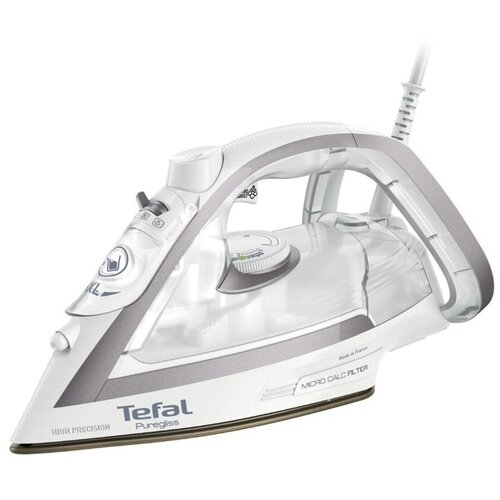 Утюг Tefal FV8043, белый подошва парового утюга tefal sv8012 cs 10000399