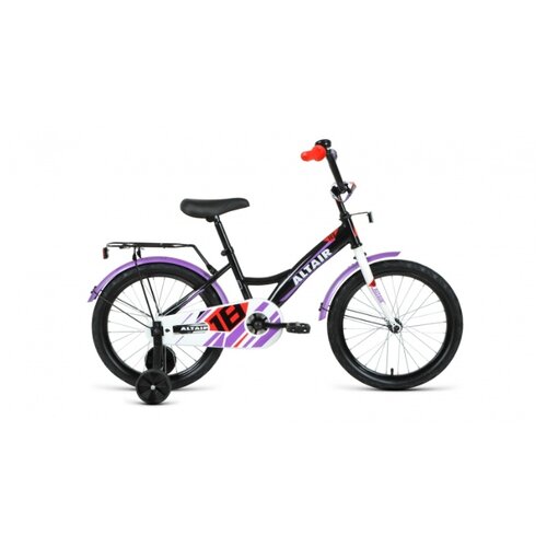 фото Велосипед altair kids 18 (18" 1 ск.) 2020-2021, черный/белый, 1bkt1k1d1002