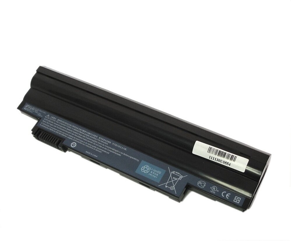 Аккумуляторная батарея для ноутбука Acer Aspire One D255 D260 eMachines 355 11.1V 2520mAh черная