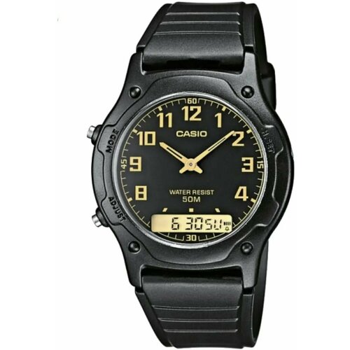 фото Наручные часы casio часы наручные мужские casio collection aw-49h-1b гарантия 2 года, черный