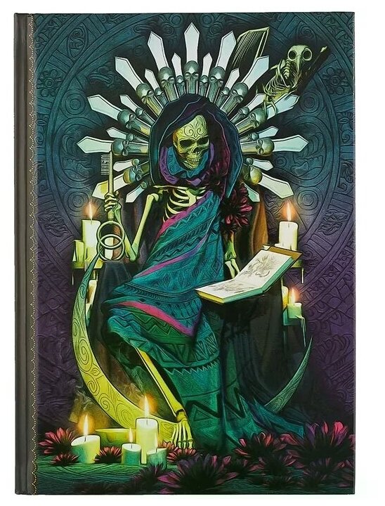Дневник "Santa Muerte" (160 страниц, 150х210 мм, нелинованный) - фото №1
