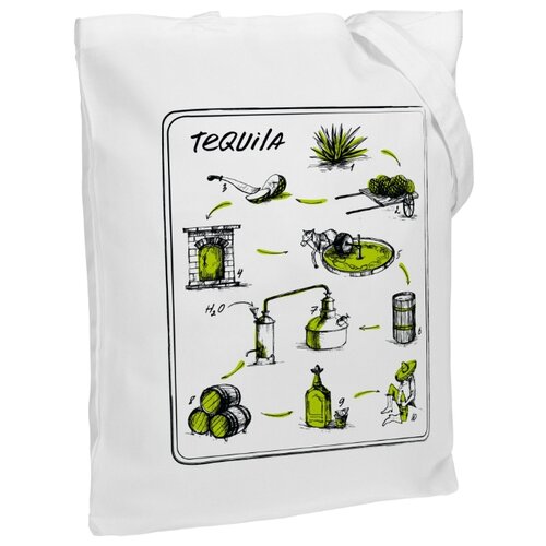 фото Сумка-шоппер «текила», молочно-белая соль