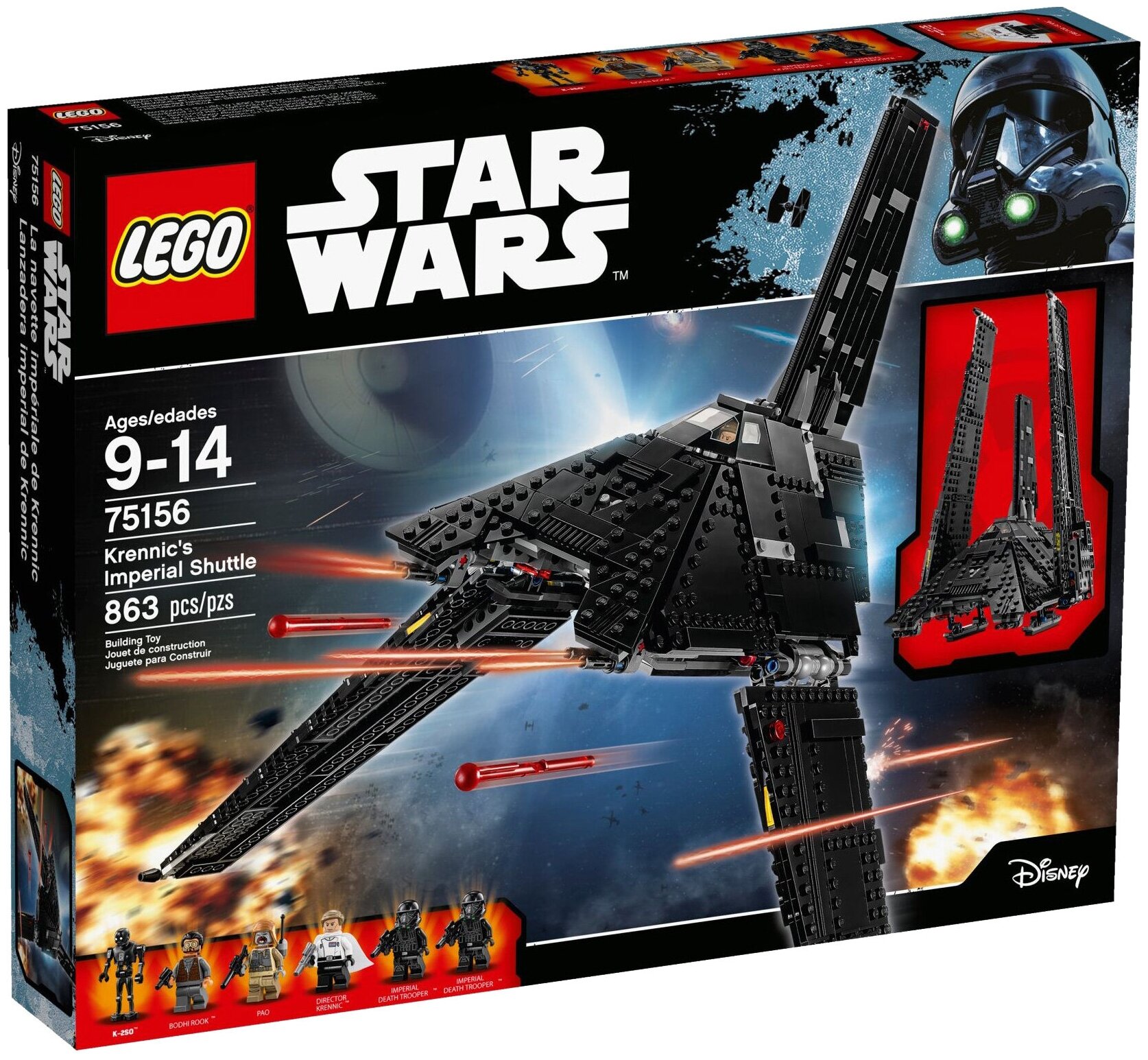 Конструктор LEGO Star Wars 75156 Имперский шаттл Кренника, 863 дет.