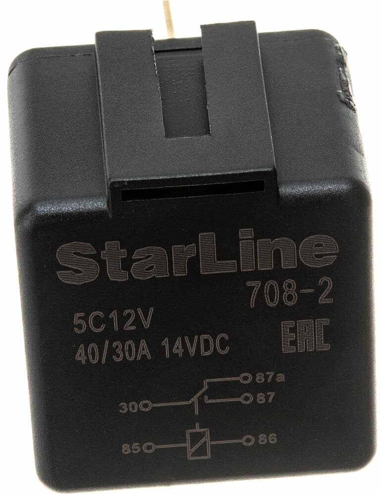 StarLine Реле 5-контактное SL 5C12V, с держателем 12В, 150мА 1012661