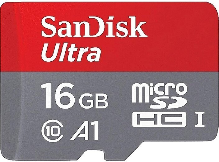 Карта памяти 16Gb - SanDisk Micro Secure Digital HC Class 10 Ultra UHS-I A1 SDSQUAR-016G-GN6MN