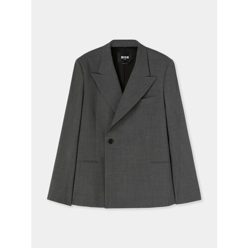 Пиджак MSGM Wool Blazer, серый, 46