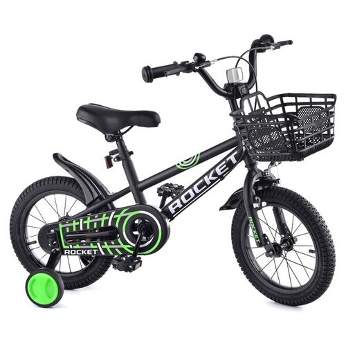 Велосипед детский 2-х колесный 14 ROCKET цвет черный модель 2023 года 979800₽