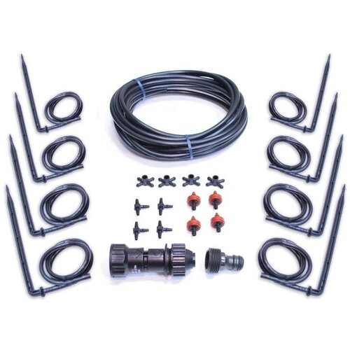 Набор капельного орошения Palram DRIP IRRIGATION KIT 702043 garden 2 4 8l emitter pressure compensating dripper micro hose 100 water pcs head dropper saving drip irrigation irrigation u0u5