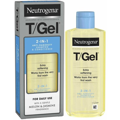 Neutrogena Шампунь-кондиционер против перхоти 2-в-1 T/Gel 2-in-1 Anti Dandruff Shampoo Plus Conditioner, 250мл