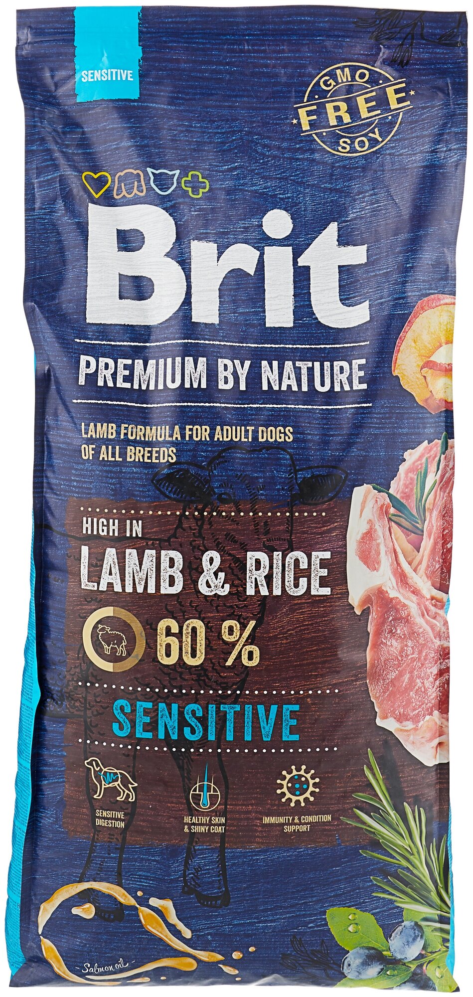   Brit Premium by Nature Sensitive Lamb  , , 15  Brit .