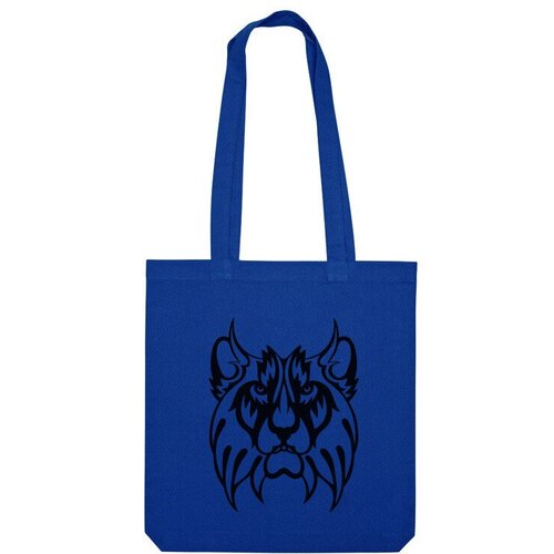 Сумка шоппер Us Basic, синий сумка лев суровый фиолетовый