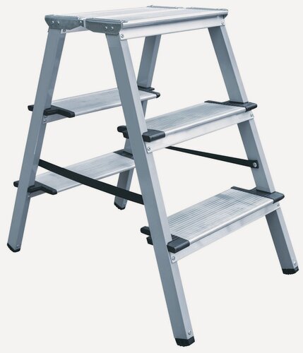 Изображение товара Стремянка комбинированная двухсторонняя, ступень 130 мм, 2х3