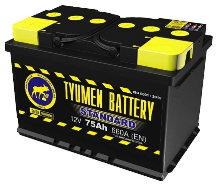 TYUMEN BATTERY Аккумуляторная батарея автомобильная 75 A/h прямая полярность - 6CT-75 L