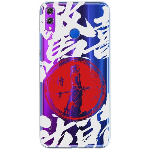 Силиконовый чехол Mcover для Huawei Honor 8X с рисунком Ронин воин Японии силиконовый чехол mcover для apple iphone x с рисунком ронин воин японии