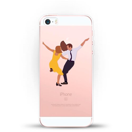 фото Силиконовый чехол миа и себастьян на apple iphone 5/iphone 5s/iphone se andy & paul