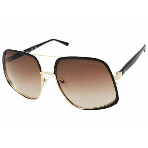 фото Солнцезащитные очки marciano guess, бабочка, для женщин, коричневый