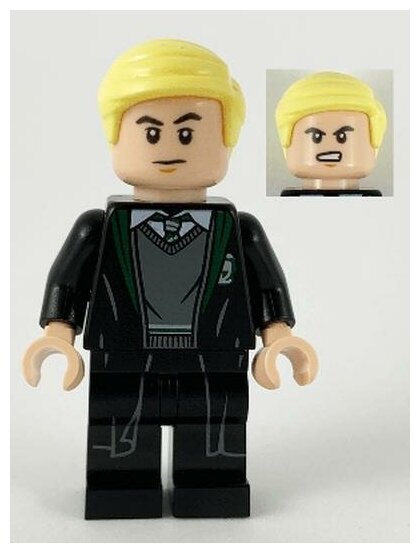 Минифигурка Лего Lego hp229 Draco Malfoy, Slytherin Sweater and Black Robe