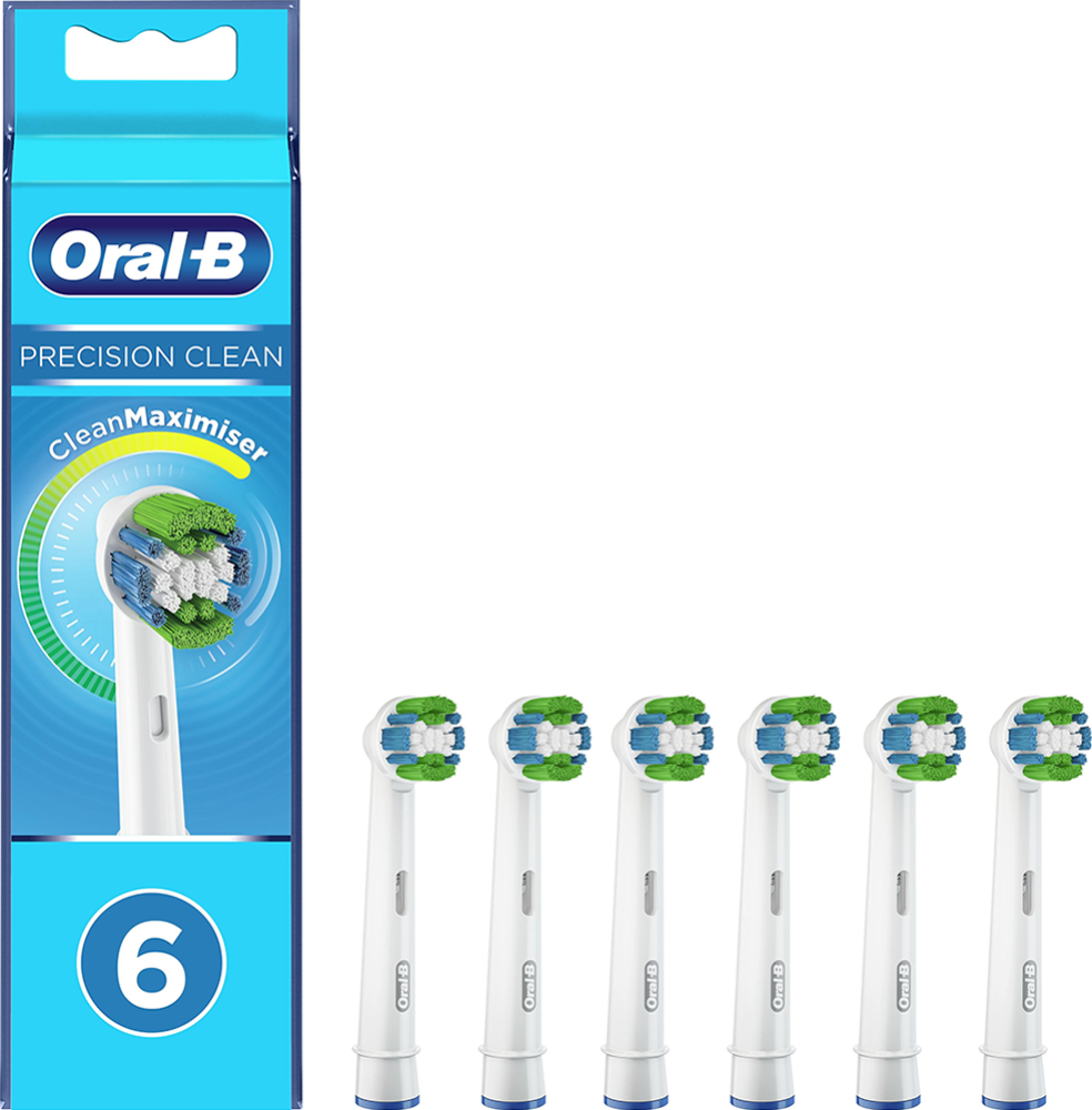 Насадки для зубных щёток Braun Oral-B Precision Clean 6 pcs (в 1й упаковке 6 шт.)