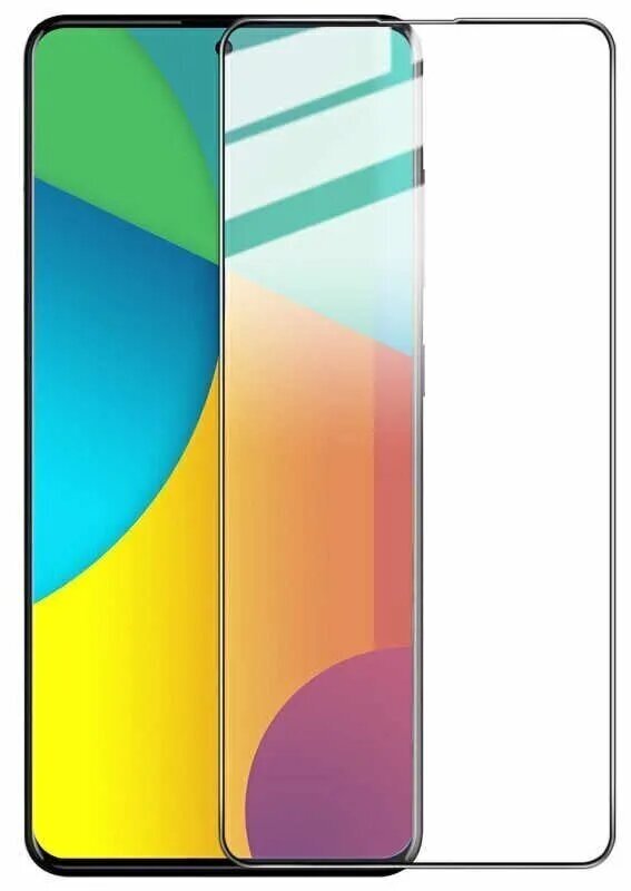 Защитное стекло 3D Tempered Glass для Samsung Galaxy A51 / A52 / A53 / M31s / S20FE полный клей ( черная рамка )