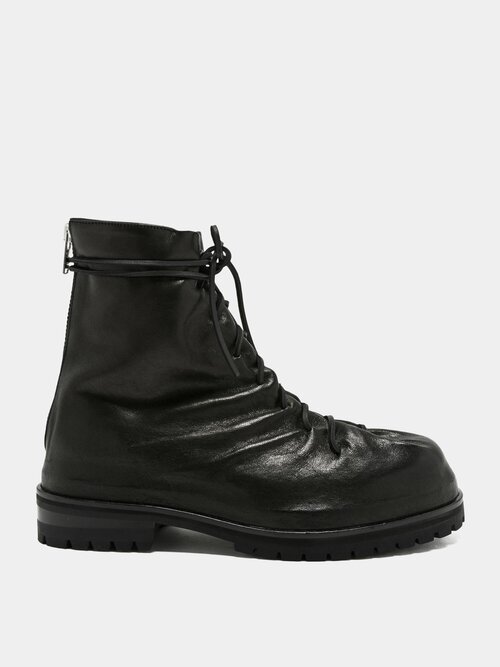 Ботинки 424, демисезон/зима, натуральная кожа, размер 43, черный